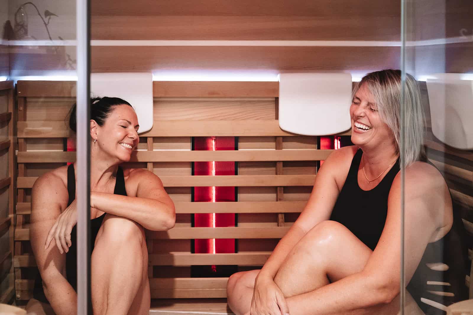 girls in Vikasati's infrared sauna