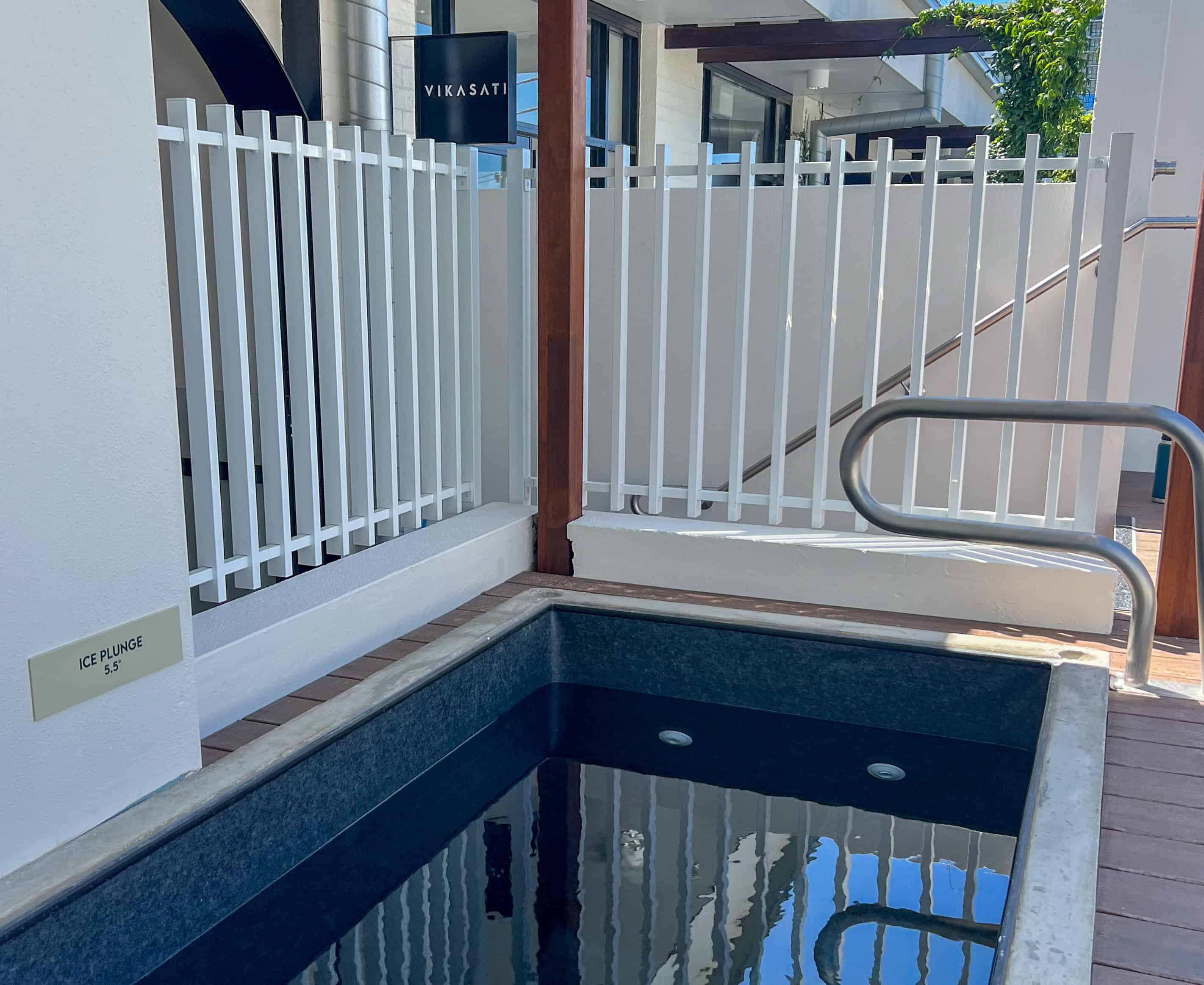 ice bath in Vikasatis gold coast bathhouse