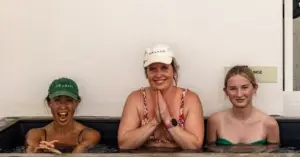 three people enjoying the benefits of cold therapy