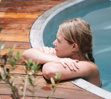 Woman in brisbane magnesium pool