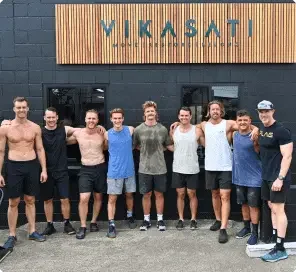 Group of friends in Vikasati gym Group of friends in Vikasati gym